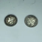 Collection of 2  Mercury Dime 10C Philadelphia Business Strike 90% Silver