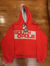 Vintage Y2K Southpole Adult 3XL Red Hoodie Sweatshirt Men’s Hip-Hop Spellout