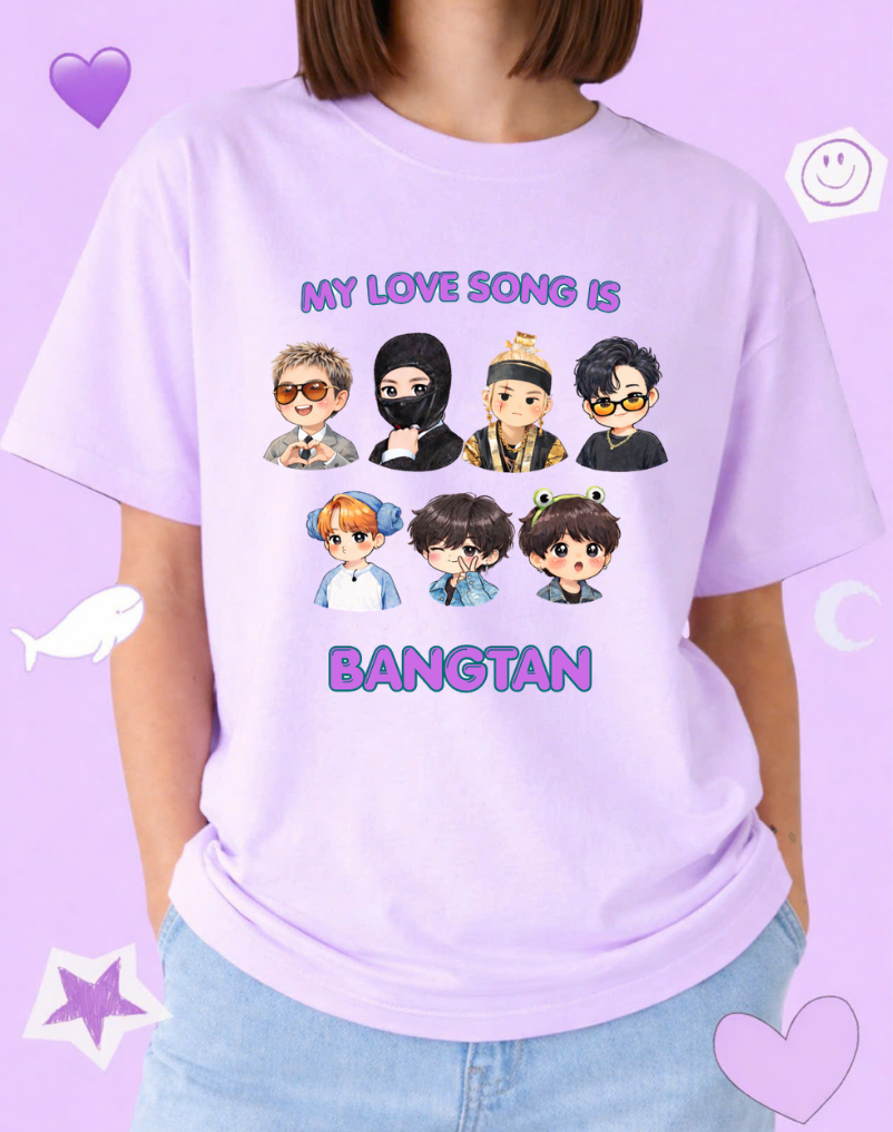 BTS BANGTAN CHIBI T-SHIRT SWIM ARIRANG CONCERT FANMADE GIFT FOR