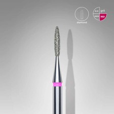 STALEKS DIAMOND NAIL DRILL FLAME RED EXPERT (head diameter 1.6 mm / working part