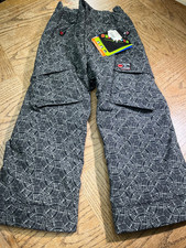 Obermeyer Preschool Youth Size 5 Snow Ski Pants I-Grow Grey NWT