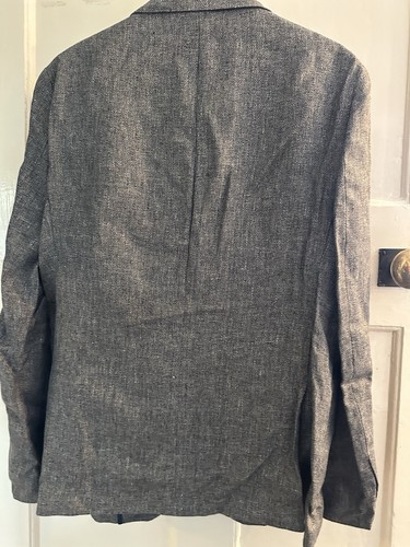 Sacoor Brothers Jacket Blazer 100% Linen Size 50 Slim Fit Special Edition - Picture 2 of 8