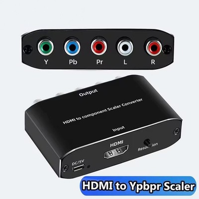 HDMI to component Video Converter Scaler HDMI to Ypbpr out For DVD TV PS4 Xbox