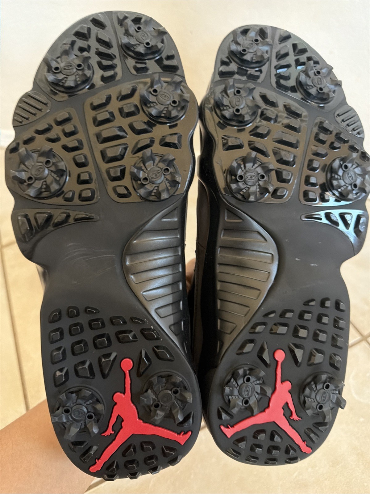 Size 9 Air Jordan  Retro 9 Low Golf Charcoal Black True Red FJ5934-002 thumbnail 6