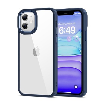 HOOMIL Drop Protection Transparent Hard Back Phone Cover for iPhone 11 Pro Blue