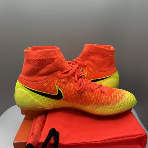 Nike Magista Obra Herren Größe 8AG 717130-808 Elite Orange/Gelb Stiefel Stollen - Bild 8 von 10
