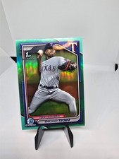 2024 Bowman Chrome EMILIANO TEODO 1st AQUA RAYWAVE REFRACTOR /125 Rangers BCP-18