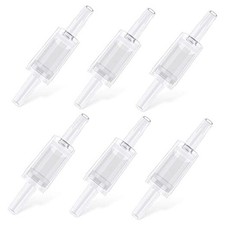 Aquarium Check Valves Plastic One Way Non-Return Check Valve for 6 Pack Clear