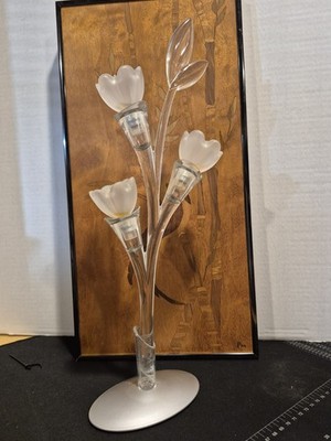 Pupa Fleurs De PECHER. MADE IN ITALY.  Empty  Stand, Stem W 3 Flowers Bottles mm