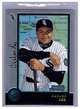 1998 Bowman Chrome International - Carlos Lee - Rookie Card #428 - MM/M. rookie card picture