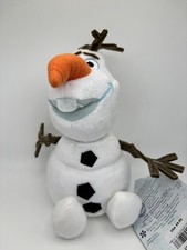 Disney Store Frozen Olaf Soft Plush Toy White Stuffed Snowman for Kids - NWT