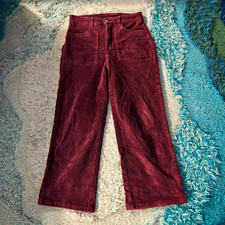 Vintage Roebuck Co. / Sears Roebucks burgundy wide-leg corduroy pants 6