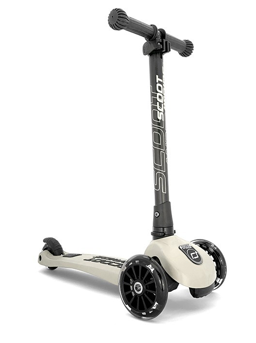 MONOPATTINO BAMBINI 3-6 ANNI SCOOT & RIDE HIGHWAKIC 3 LED - 3 RUOTE - CENERE