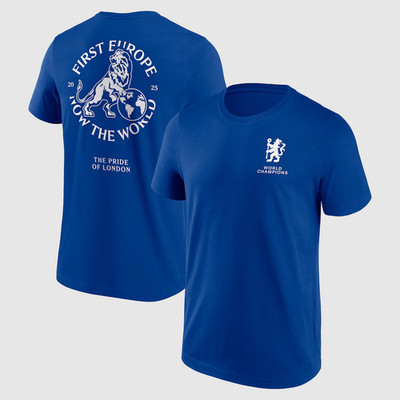 Chelsea Herren Fußball T-Shirt First Europe, Now The World Top - Neu