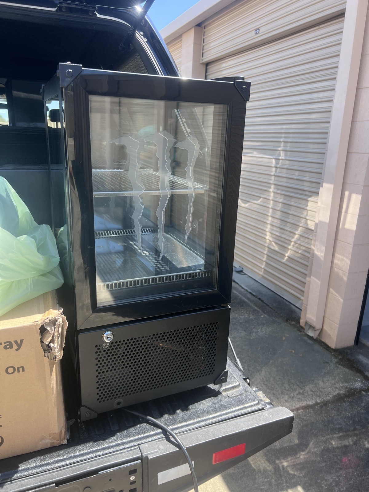 Monster Energy Mini Refrigerator Cooler Rare Model ICE COLD!!! Commercial grade