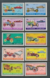 D491937 Fujeira MNH Classic Cars 1970 Michel # 608 619