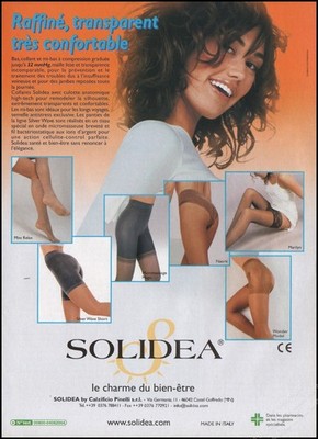 Pantyhose Long Legs Solidea Magazine Print Ad Women Fashion 2010-10B
