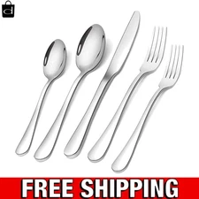 Elegant 20-Piece Stainless Steel Flatware Set for 4 - Dishwasher Safe Cutlery