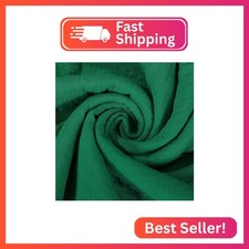 JLIKA 100 Cotton Double Gauze Muslin Fabric by The Yard, Crinkle Fabric, Swaddl