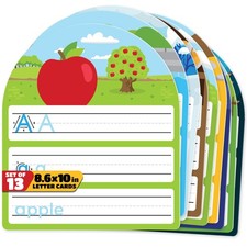 13 Pack 8.6"x10" CVC 8.6 x 10 inches, Handwriting Practice Cards