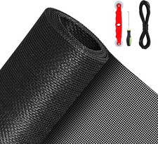 Pet Proof Window Screens and Screen Door Replacement Kit, 59"X106" Durable High