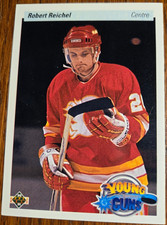 1990-91 Upper Deck Robert Reichel Young Guns Rookie Card RC #533 Calgary Flames