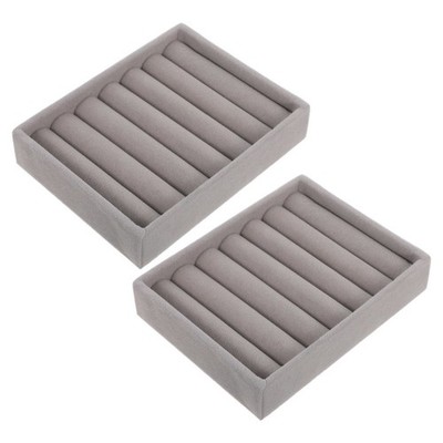  2 Pcs Rings Display Organizer Jewelry Plate Aufbewahrungsbox Schmuck