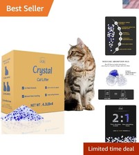 Crystal Cat Litter with Powerful Odor Control, Non-Clumping, Lasts Up to 4 , ...