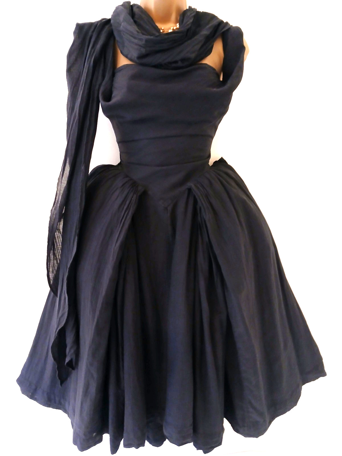 Vivienne Westwood Vintage  Fit &Flare Black Monroe Dress Size IT44 / UK 12