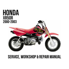 Honda XR50R 2000-2003 Service Repair Workshop Manual PDF