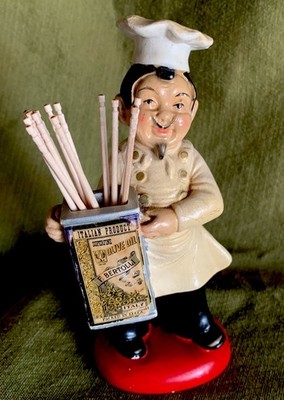 Vintage Advertising Figure Character Mascot Bertolli Olive Oil Statue