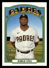Jorge Ona 2021 Topps Heritage #504 San Diego Padres Rookie RC *029
