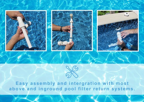 Water Fountain Above Ground Pools Adjustable Spray Sprinkler Waterfall Pool Fun - 第 2/9 張圖片