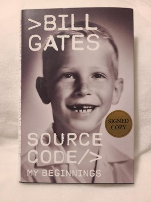 Bill Gates Source Code My Beginnings Signed