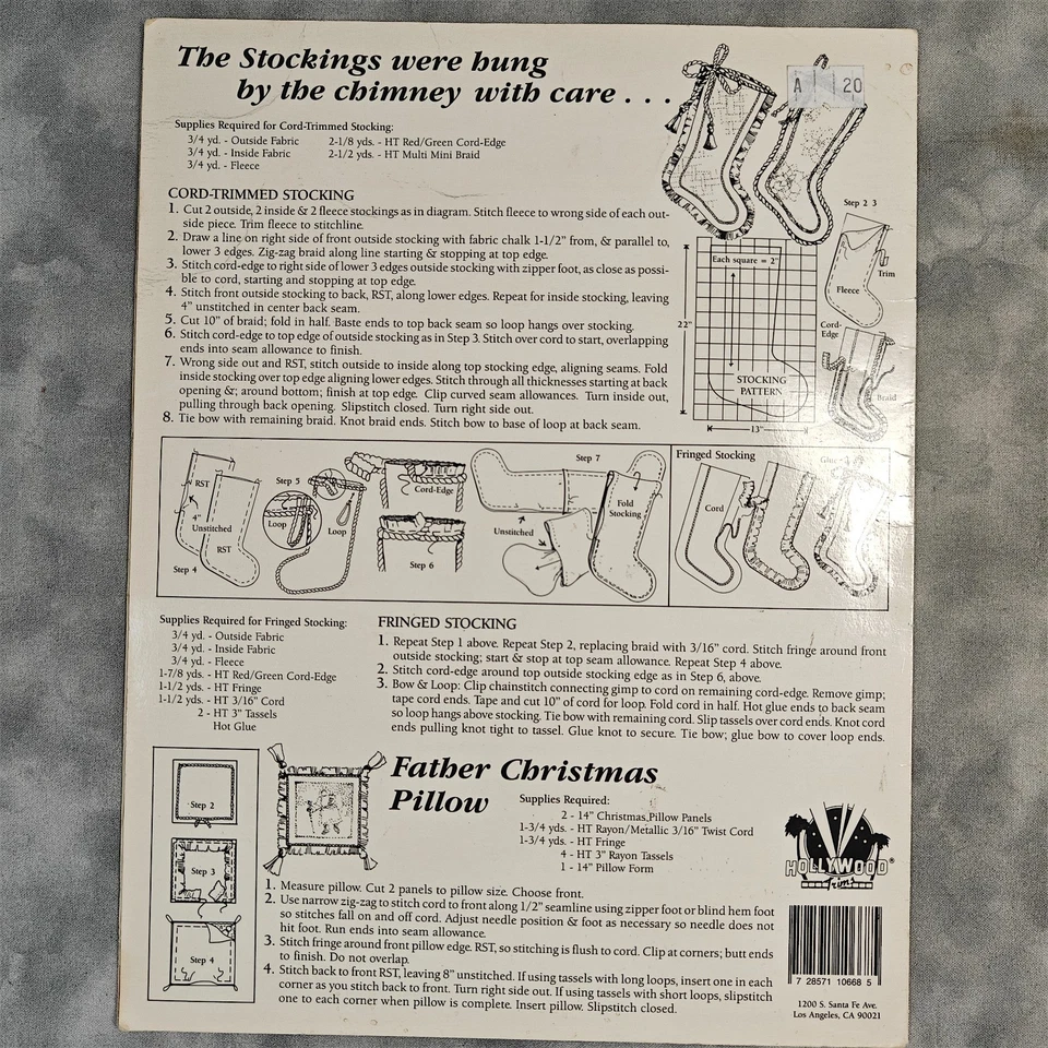 Hollywood Trims And All Through the House Vintage Christmas Sewing Patterns Used - Image 2 of 3