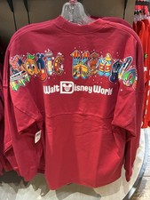2026 Disney Parks Magic Kingdom Characters Red Spirit Jersey Adult Size XL New