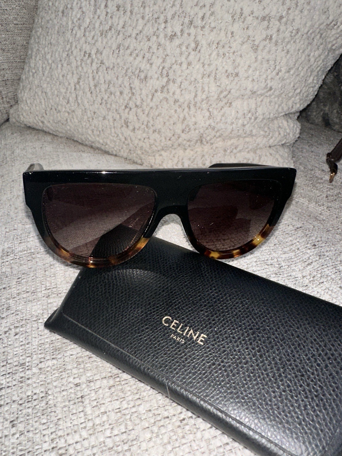Celine Oversized shadow Gradient Sunglasses Brown - image 2