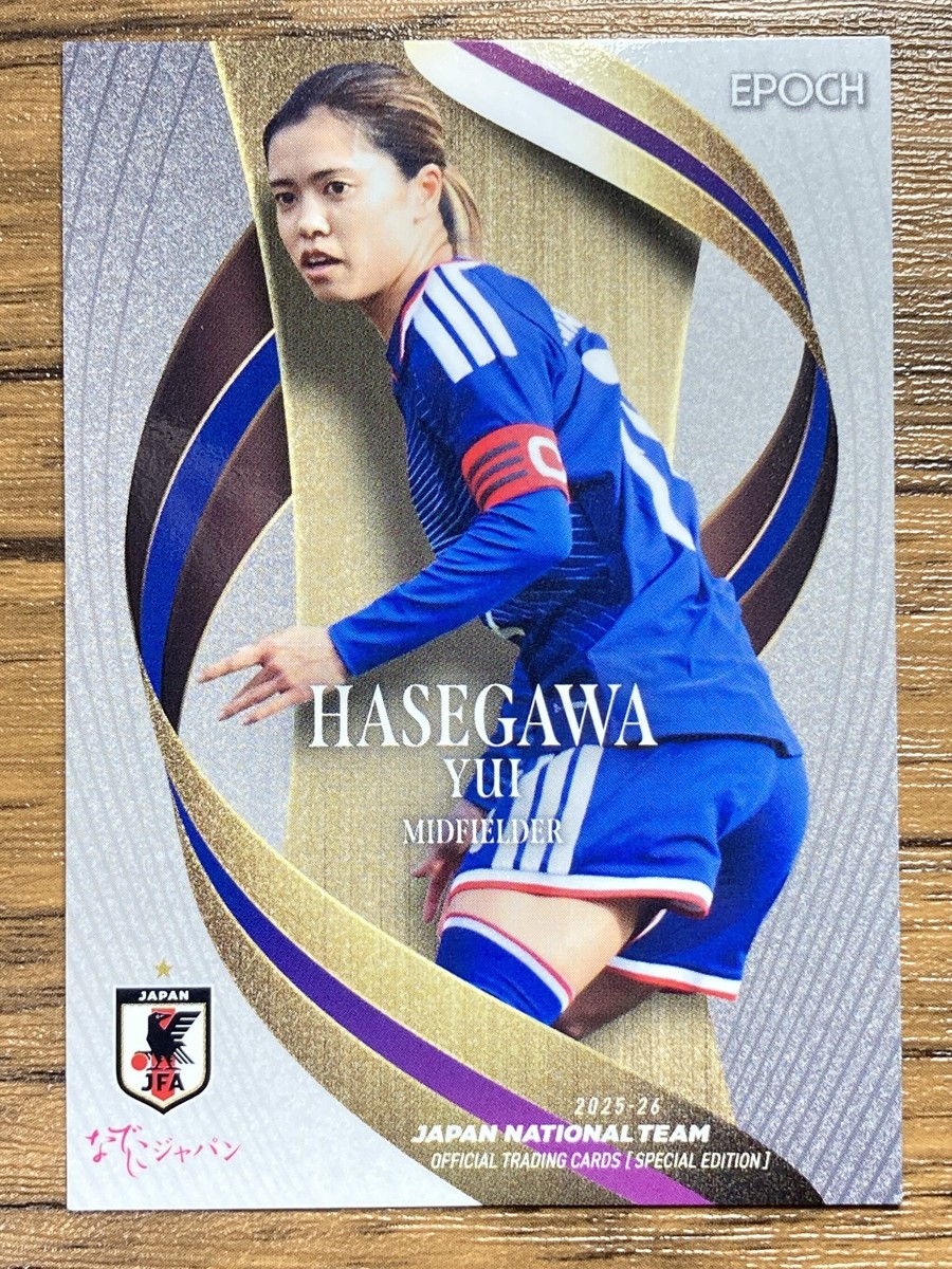 サプライ・アクセサリ・グッズ Japan National Football Team Card Sleeve Nadeshiko Japan Women's Soccer Team Card Epoch 2026 Yui Hasegawa
