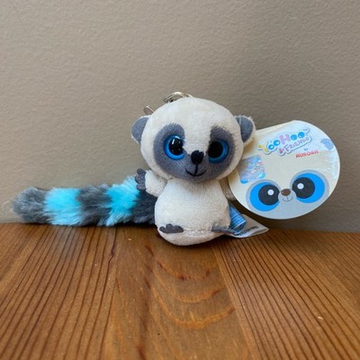 Aurora YooHoo & Friends Bush Baby Plush Clip-on Keychain Lemur w/ Blue Tail