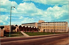 Men's Dormitory Crane Hall Hill Hall University Of Wyoming Laramie WY Postcard