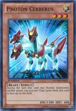YuGiOh Photon Cerberus NUMH-EN022 Super Rare Englisch LP 1st