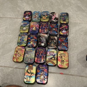 *EMPTY* Pokémon Mini Tins Full Set of 22