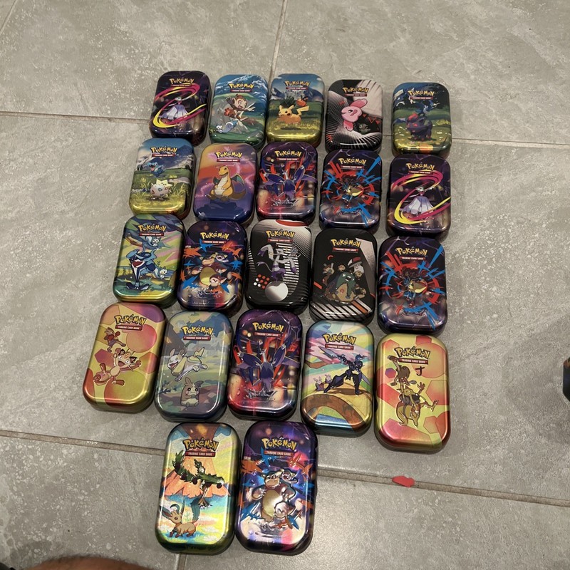 *EMPTY* Pokémon Mini Tins Full Set of 22