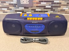 Vintage Sony CFS-E60 Portable AM / FM Radio Works but Cassette Player is BROKEN