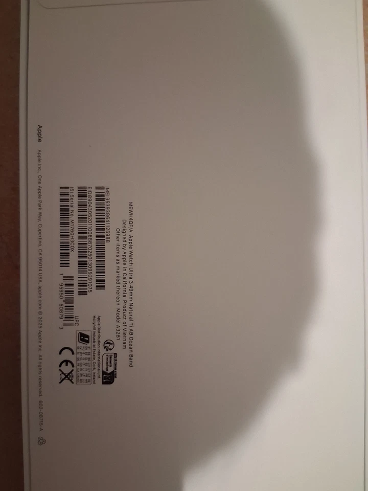 Apple Watch Ultra 3 Titan Natur Ocean Band Maritimblau 2025 Neu +OVP versiegelt  - Bild 4 von 4