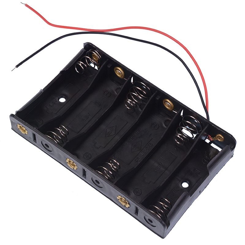 5pcs AA x 6 Battery Holder Flying Leads