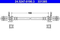 ATE Bremsschlauch 24.5247-0190.3 FüR Nissan