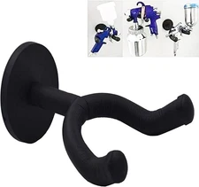 Magnetic Paint Spray Gun Holder Stand with Scratch Less Base Tool Rack, black 