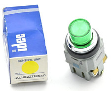 IDEC ALN22211DNG BA9S Pushbutton Switch, 30mm, 24V Green LED