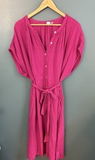 GAP Women’s Pink Shirt Dress XXL 100% Cotton Midi
